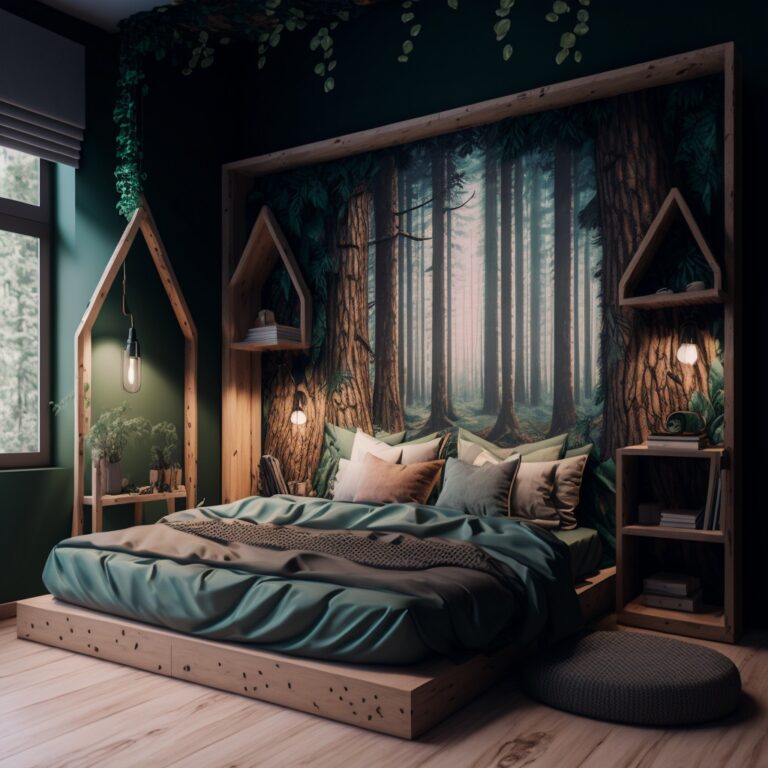 23 Forest-Themed Bedroom Ideas For Creating A Relaxing Oasis - hausvibe