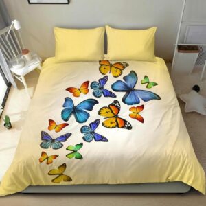butterfly themed bedding, butterfly- themed bedroom