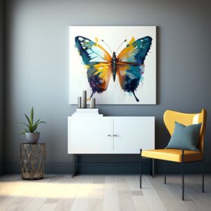 butterfly painting, butterfly decor