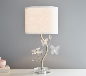 Butterfly-themed room decor, butterfly lamp