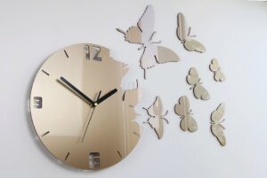 butterfly-themed room clock