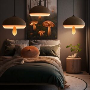 mushroom-themed room lights