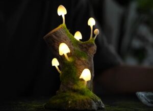 mushroom-themed room night light