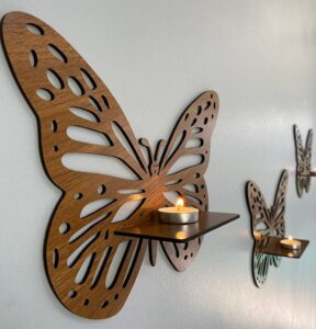 butterfly inspired shelving