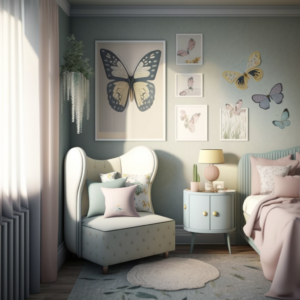 peaceful butterfly room
