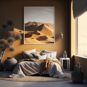 desert-themed room sand color concept