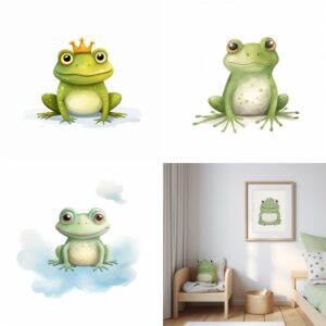 frog-themed baby nursery decor