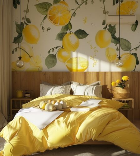 21 lemon-themed bedroom ideas