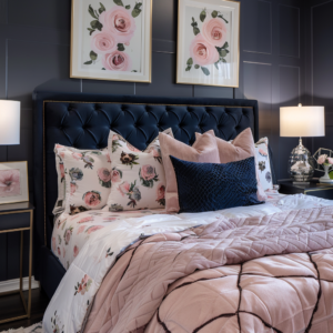 rose bedding, rose decor