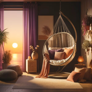 hammock chair in bedroom