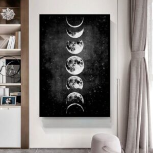 lunar eclipse moon-themed bedroom, moon-themed bedroom decor