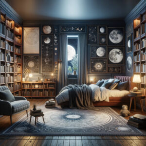 lunar bedroom theme