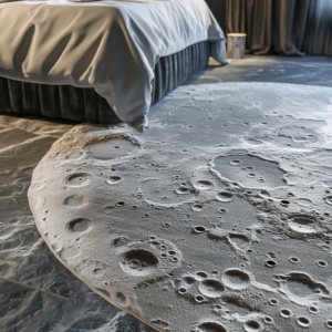 moon area rug, moon bedroom decor