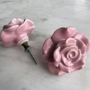 rose shaped knobs and pulls