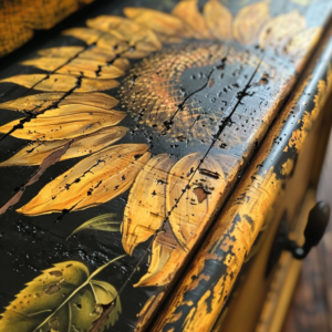 sunflower bedroom dresser