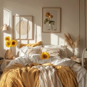 modern sunflower room concept