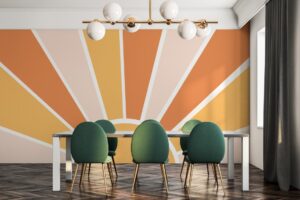 sunset-themed room decals