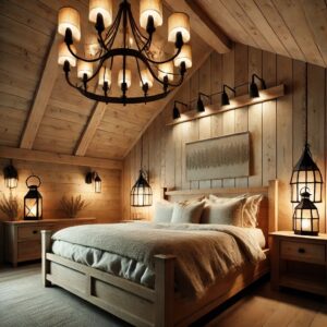 mountain bedroom lighting
