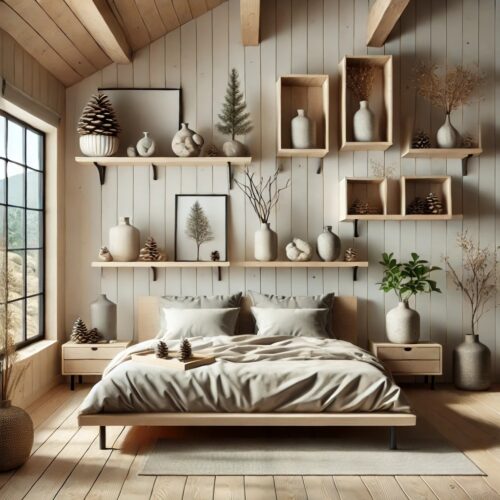 outdoor bedroom decor, nature inspired bedroom, natural clean modern bedroom