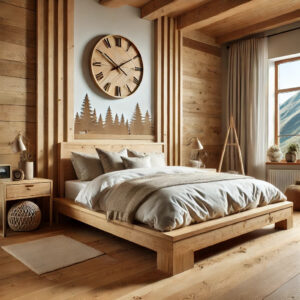 Wood themed bedroom discount