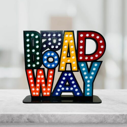 broadway shelf decor
